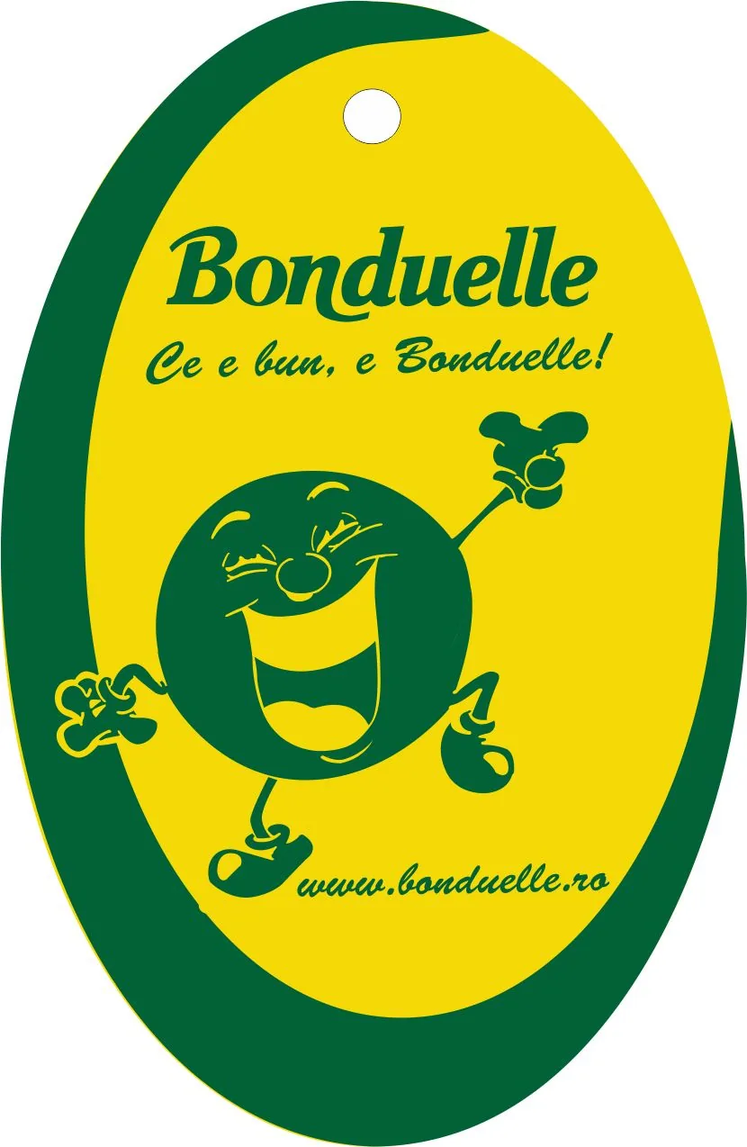 Odorizant oval personalizat Bonduelle cu mascotă